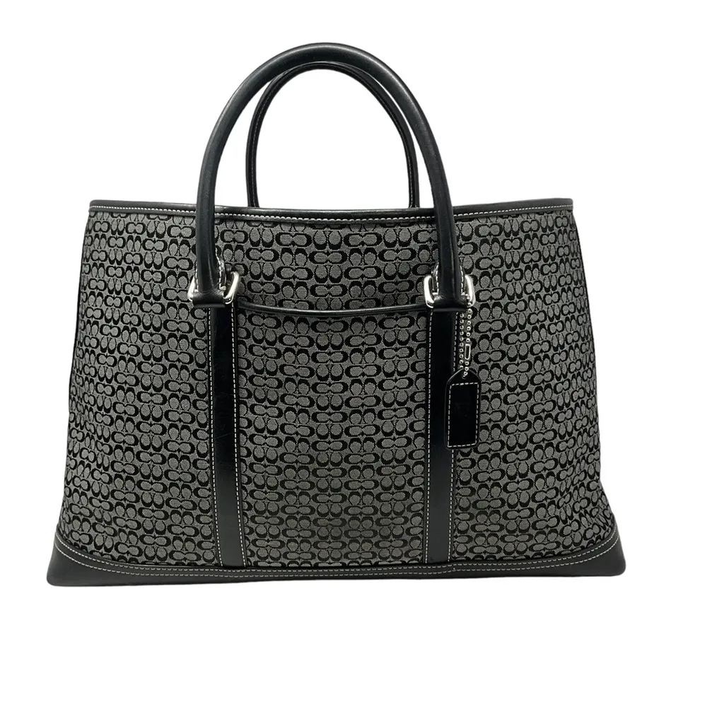 Coach Signature C Logo Business Satchel Tote Bag Mini C  Signature - Image 16