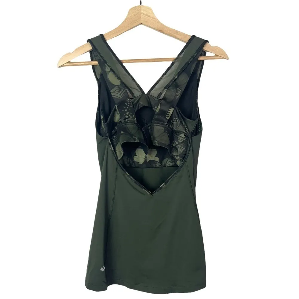 Lululemon Super Sport Green Strappy Athletic Tank Top 6 - Image 6