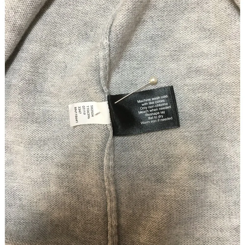 Lane Bryant Sweater Womens One Size Knit Shrug Asymmetric Open Front Gray - Image 11