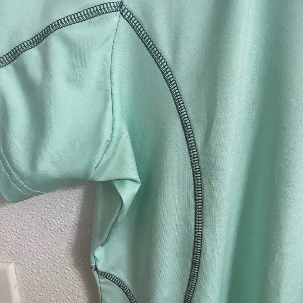 Peter Millar Women's E4 Wicking 50 UPF green   Golf shirt L - Image 5