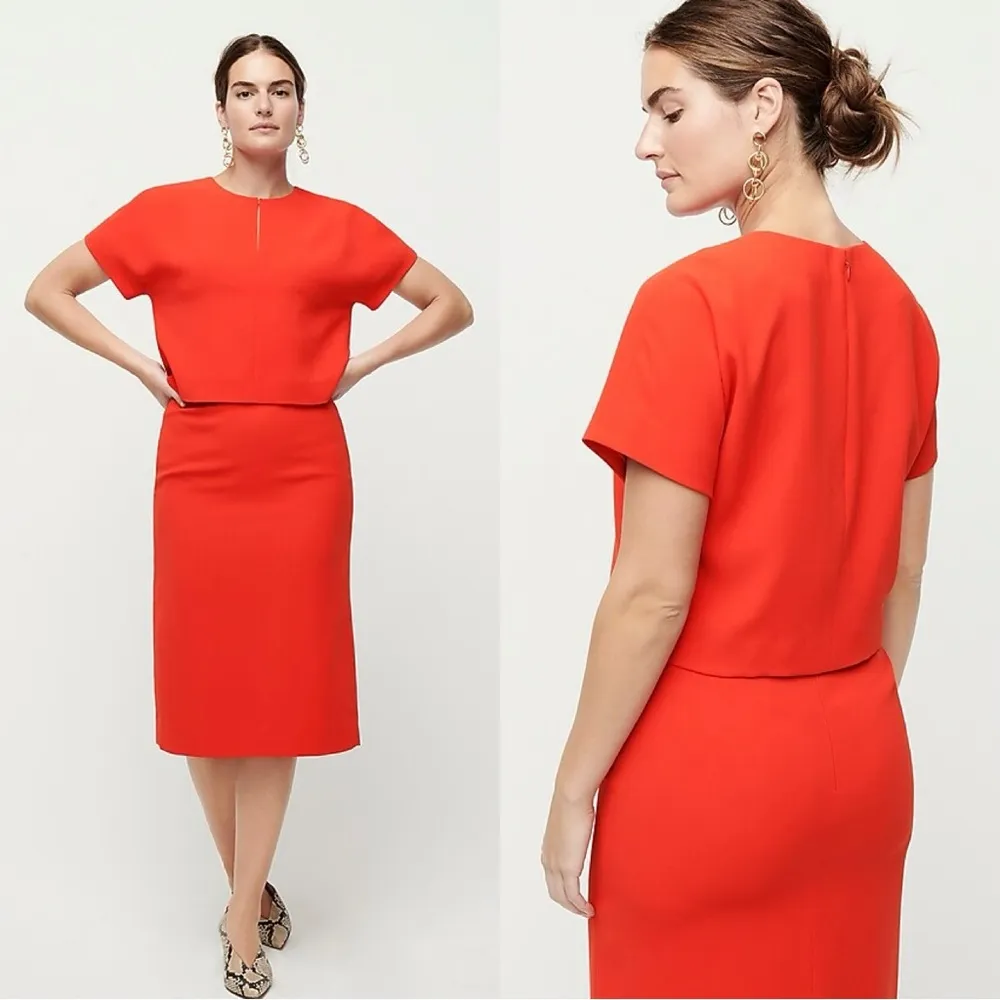 NWT J. Crew Women’s Cropped Cap-Sleeve Top Blouse in 365 Crepe Black Size 6 - Image 12