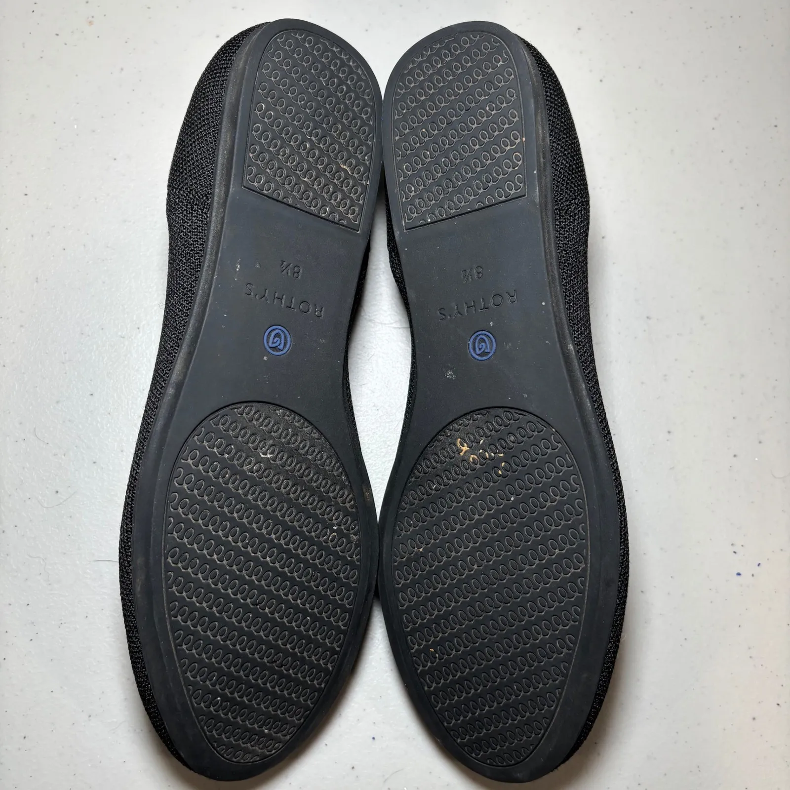 Rothy's The Flat Classic Black Round Toe Slip On Fabric Shoes 8.5 Womens Comfort - Image 3