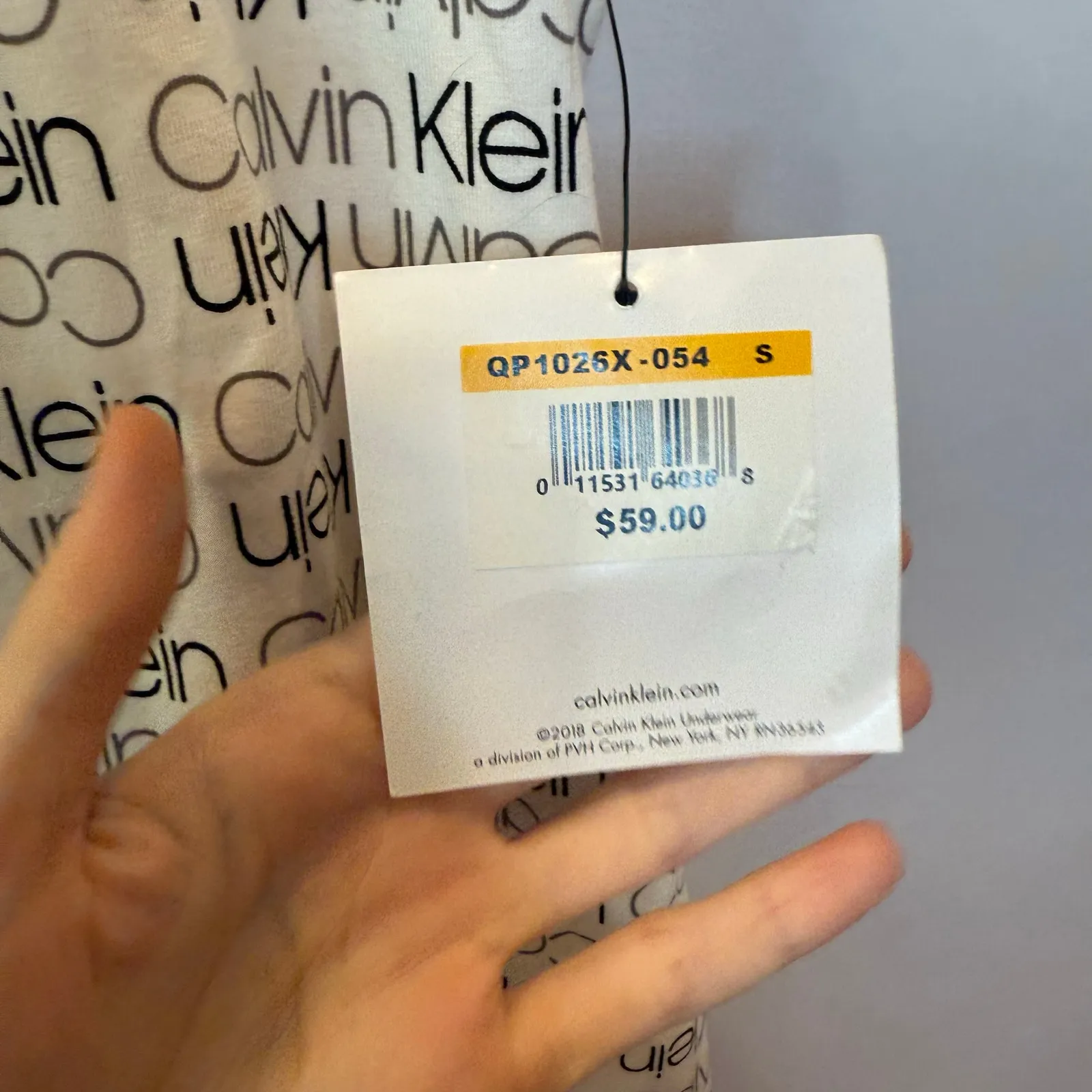 Calvin Klein Sleep Tank S Womens Printed Racerback Lightweight Scoop Neck Comfy - Image 4