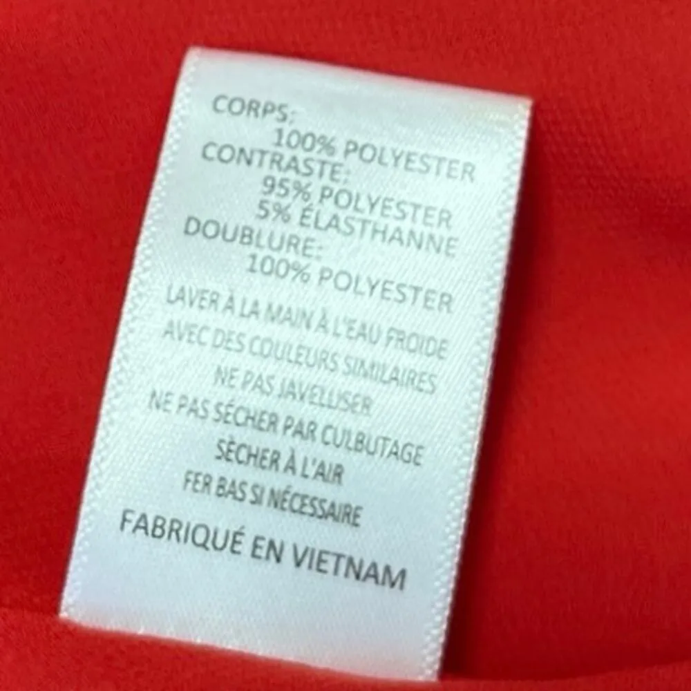 NEW ASTR Red Sleeveless Cowl Neck Silky Satin Cami Camisole Bodysuit Tank Top L Size L - Image 5