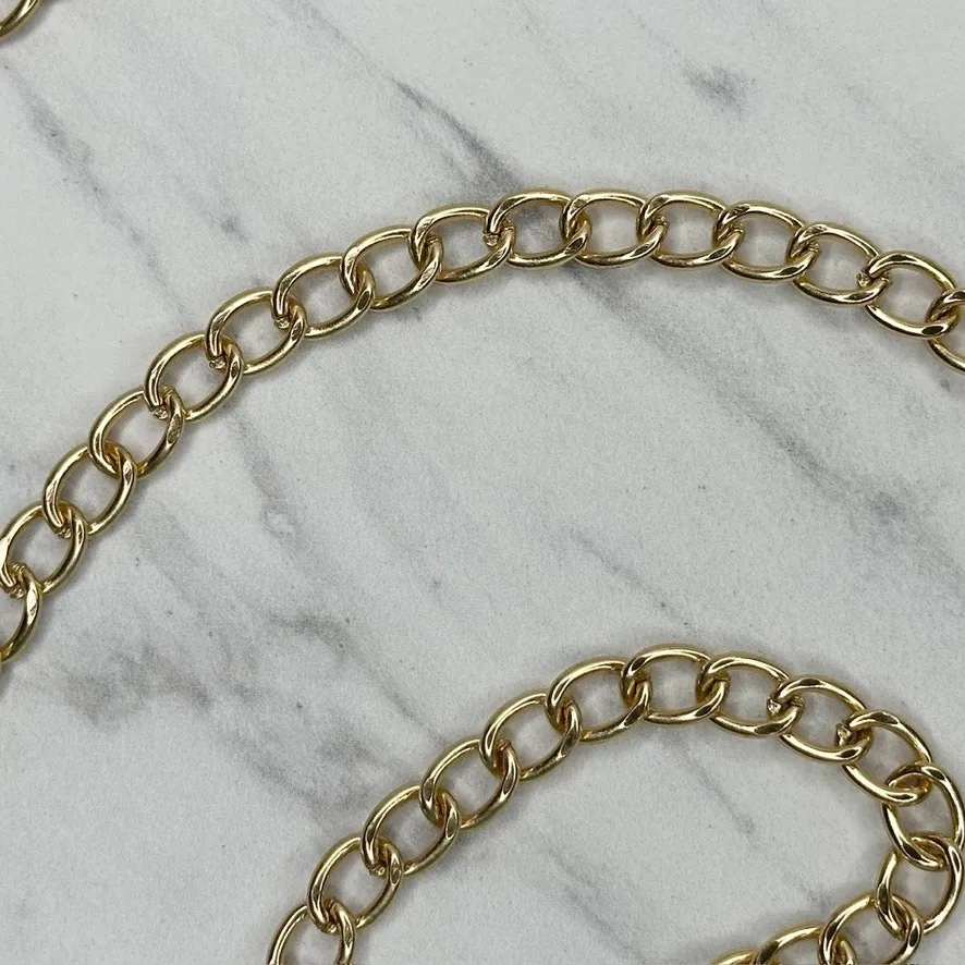 Gold Tone Chain Purse Strap 46" Crossbody Bag Replacement ✨ - Image 8