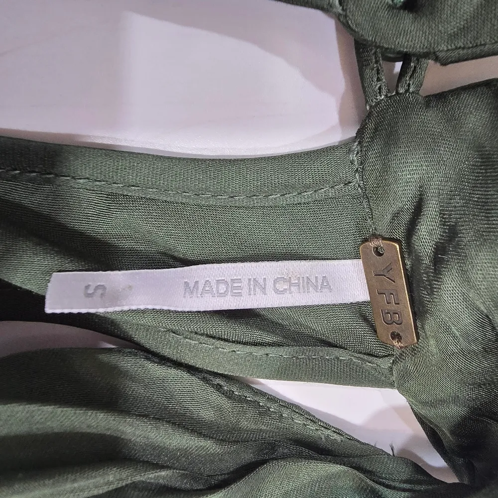 Young, Fabulous & Broke Manhattan Dress in Dark Forest Ombre Green - Image 9