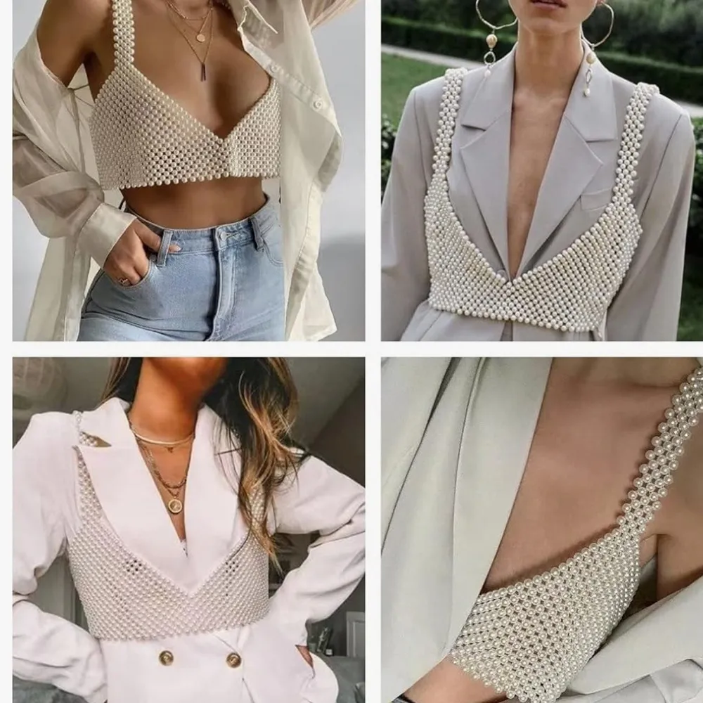 Pearl body chain bralette Size undefined - Image 14