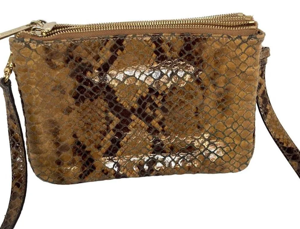 Michael Kors  Sand Brown Python Crossbody - Image 4