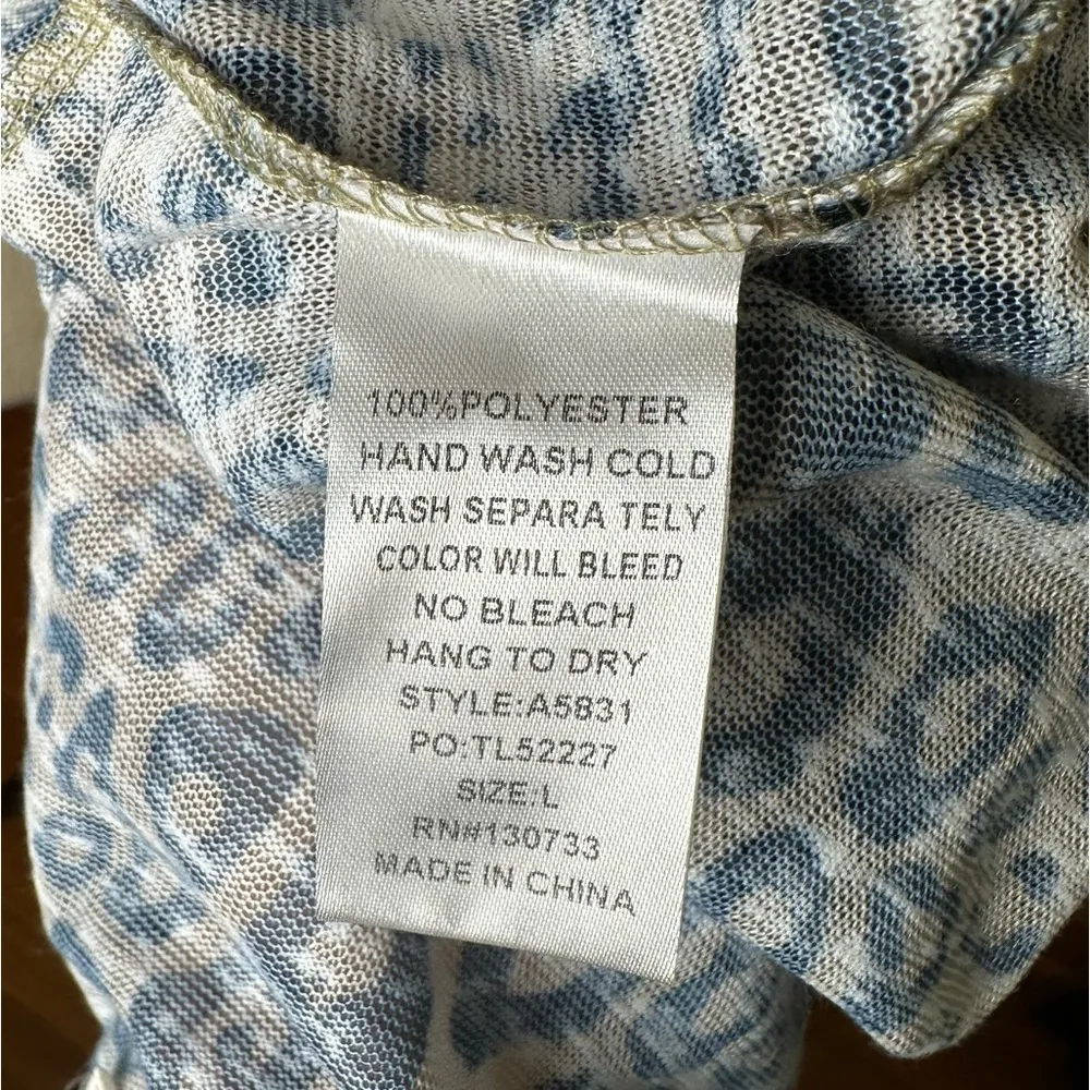 Umgee USA Leopard Animal Print Open Lightweight Maxi Cardigan Grunge Indie Edgy - Image 9