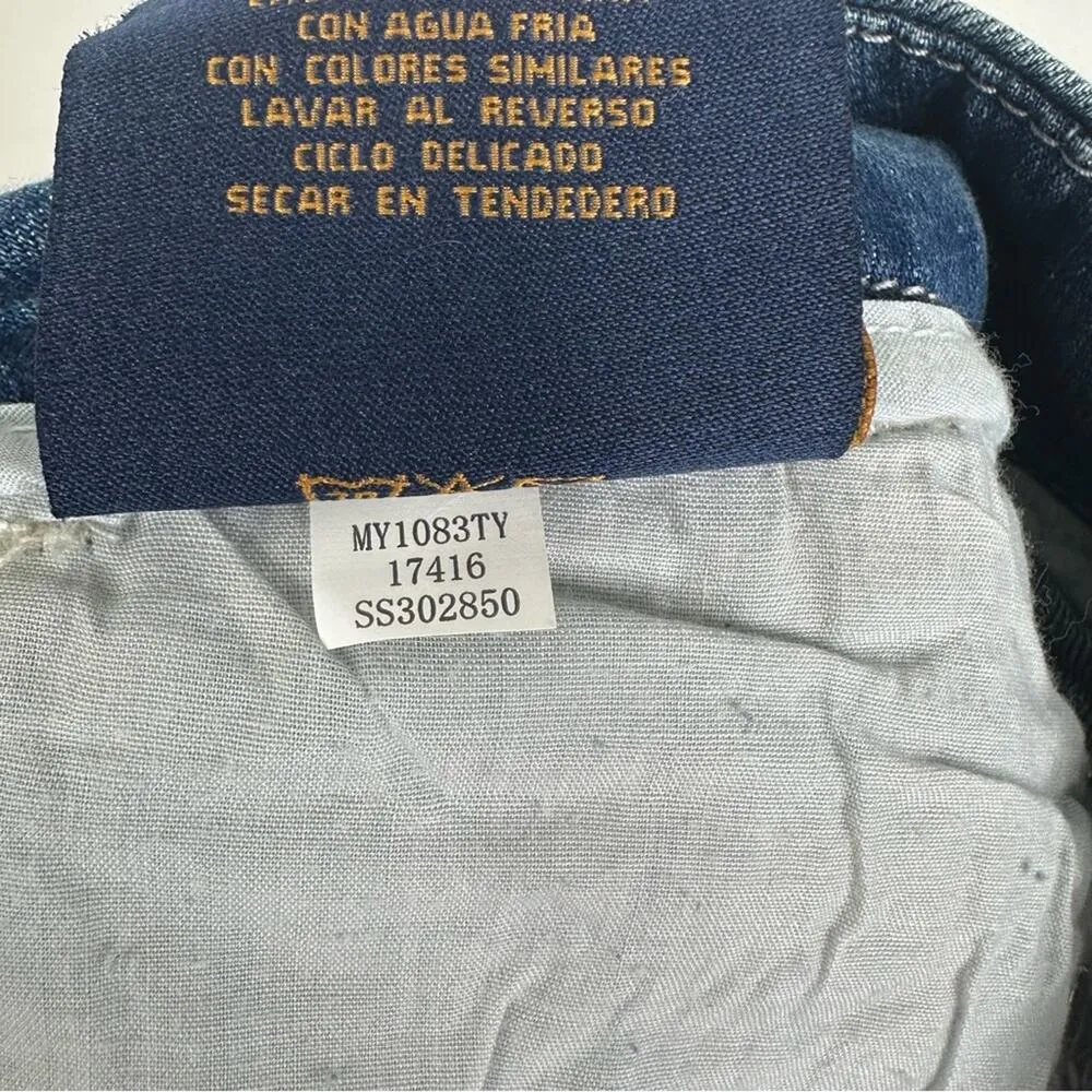 NWT Seven7 Women’s Size 10 Boot Cut Sequin Pockets Denim Blue Jeans - Image 11