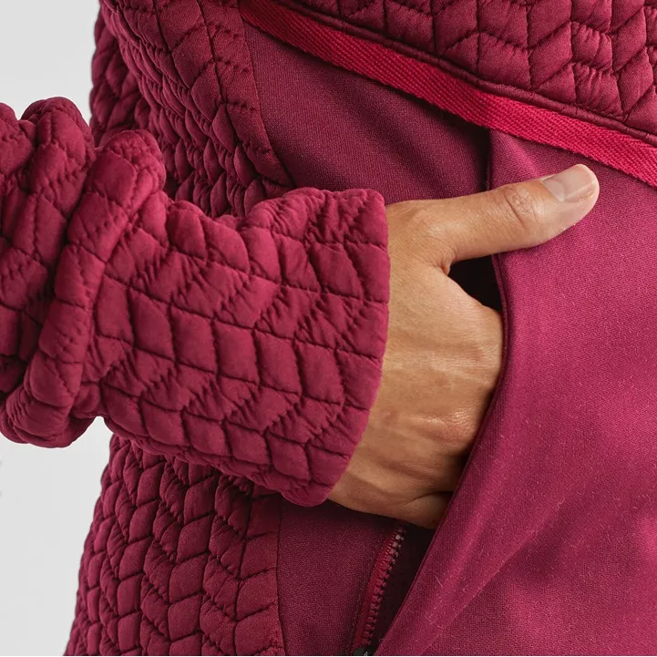 New Balance Burgundy Smash 2.0 Quilted Jacket - Image 13