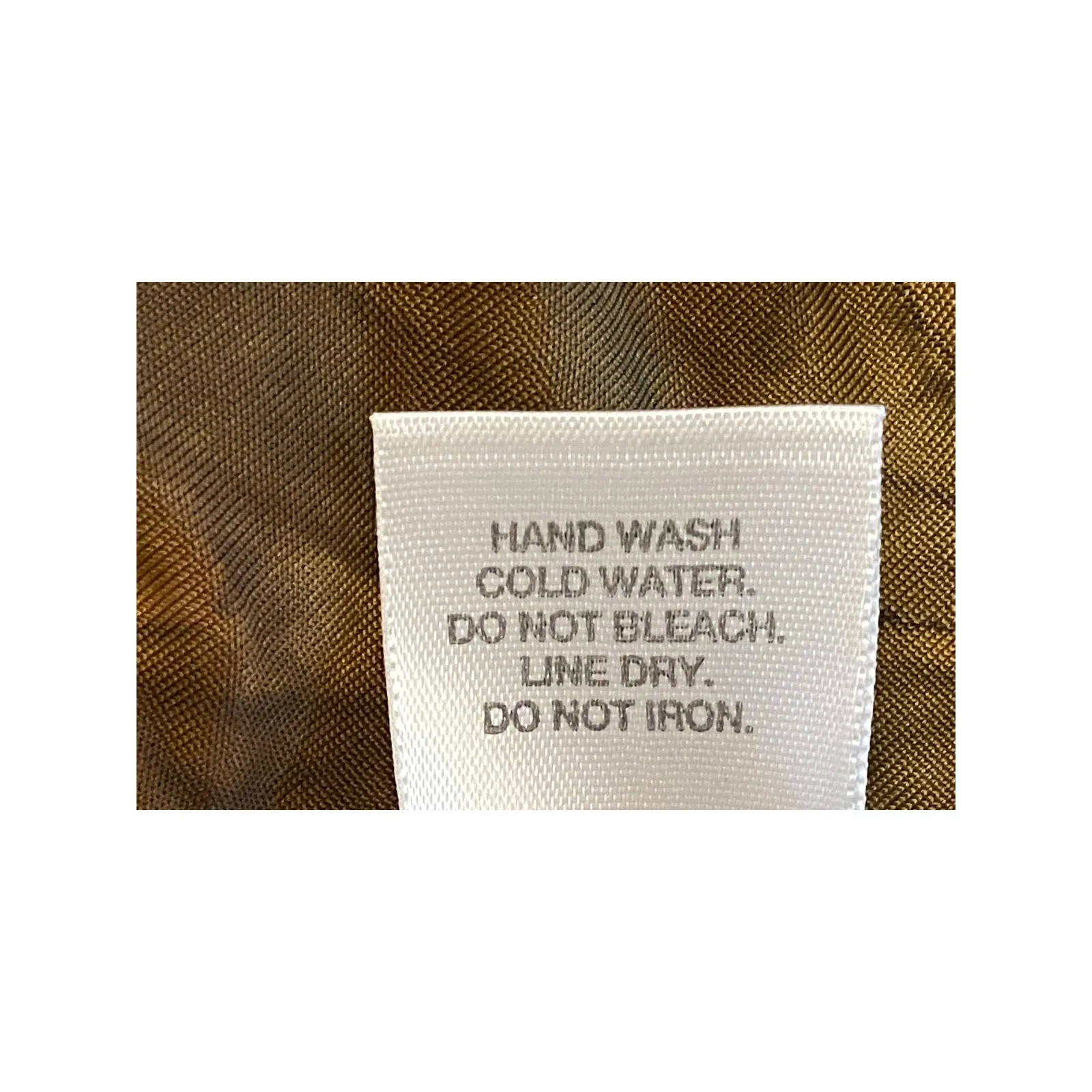 Y2K Gold Bling Brown Green Marbled Handkerchief Hem Flutter Sleeve PXL Blouse - Image 10