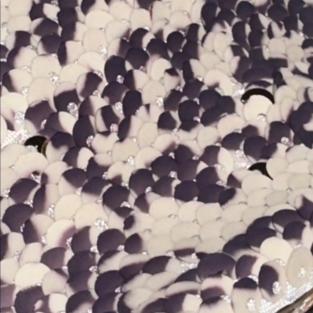 Dorothee Schumacher Elegant Purple/Brown Cream Sequined Skirt Glamour Designer 2 Purple - Image 11