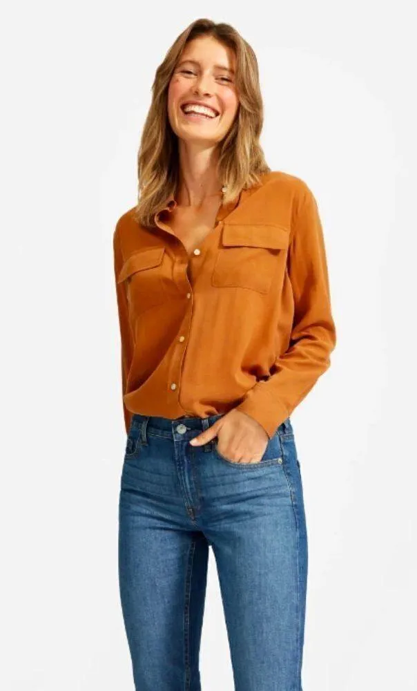 💕EVERLANE💕 Mid Rise Skinny Jeans ~ Mid Blue 33 Regular NWT - Image 3