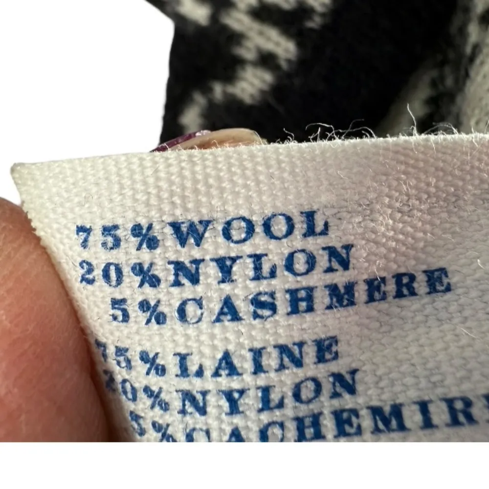 Leifsdottir Ruffle Neck Sleeveless Wool Cashmere‎ Sweater Dress XS Black - Image 11