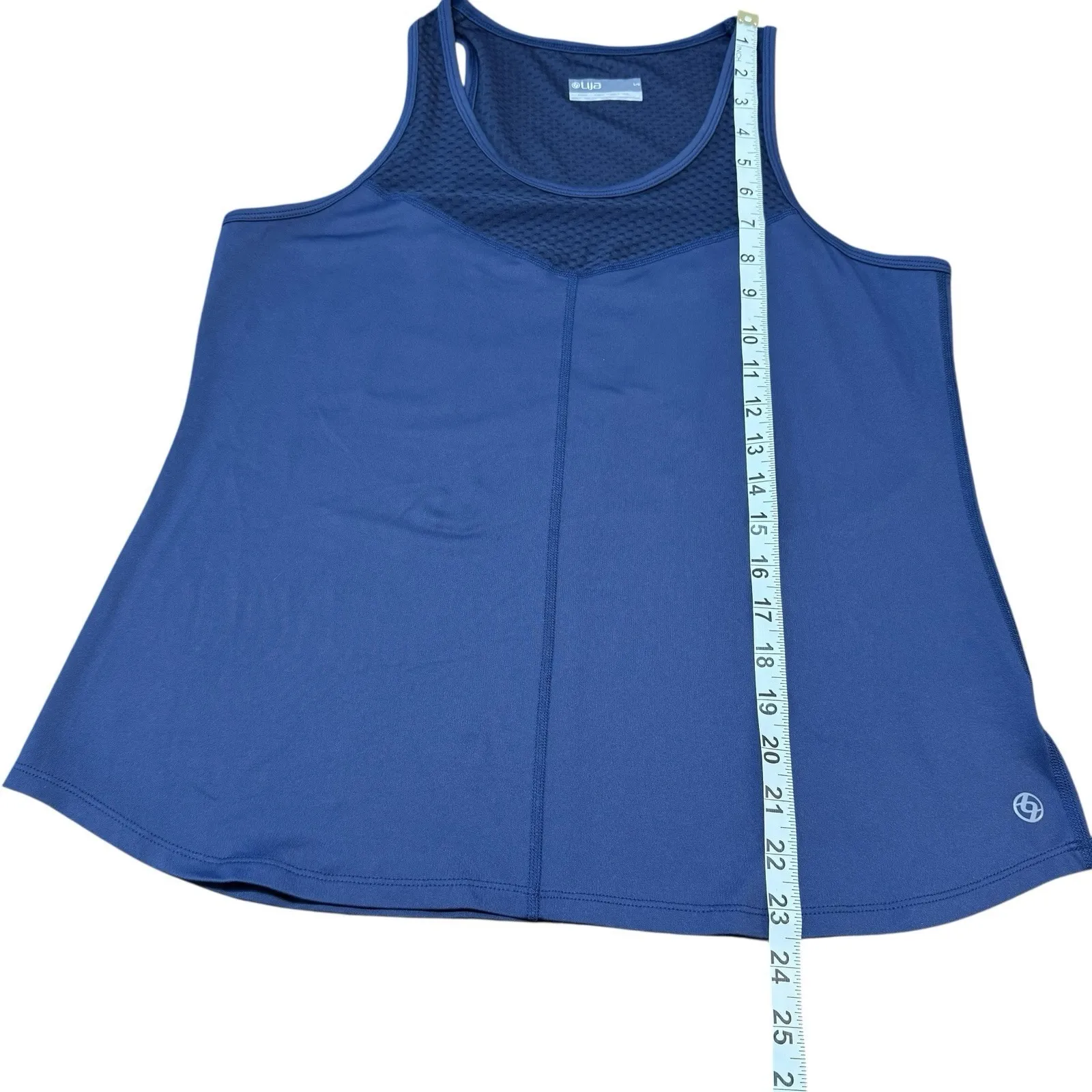 LIJA Women's Core Force Tank Navy‎ Large Blue - Image 7