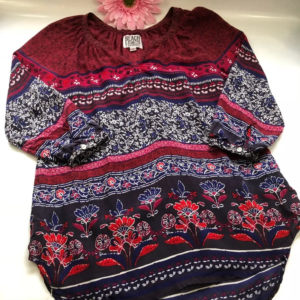 BLL Red, White, & Blue Tunic/Top/Beach Coverup - Image 5