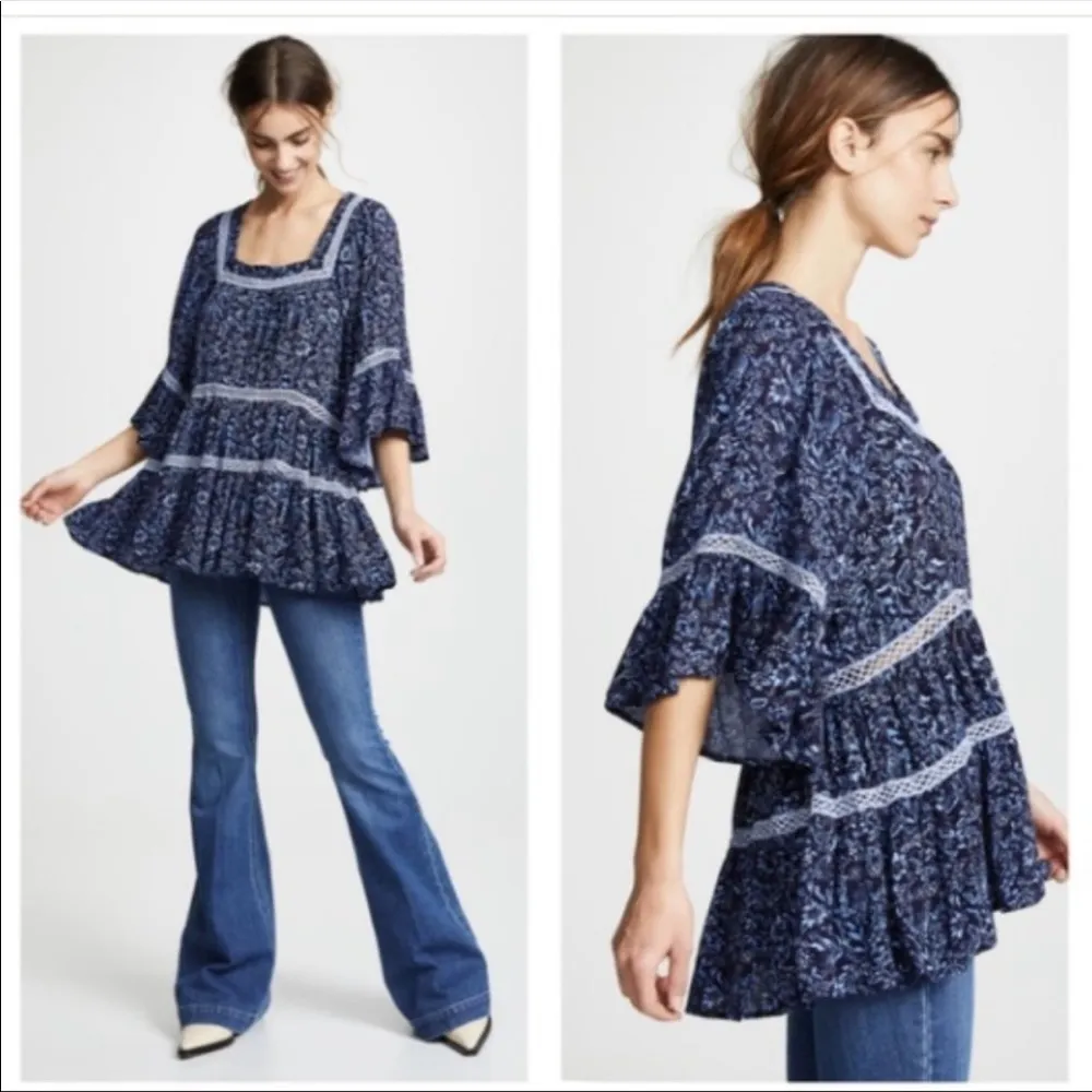 Free People Talk About It Tunic in Midnight Size Small - Image 4
