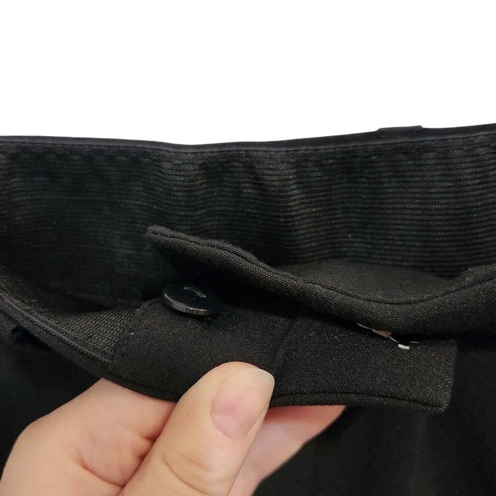 Lane Bryant Straight High Rise Flat Front Trouser Slacks Dress Pants Black Sz 16 - Image 12