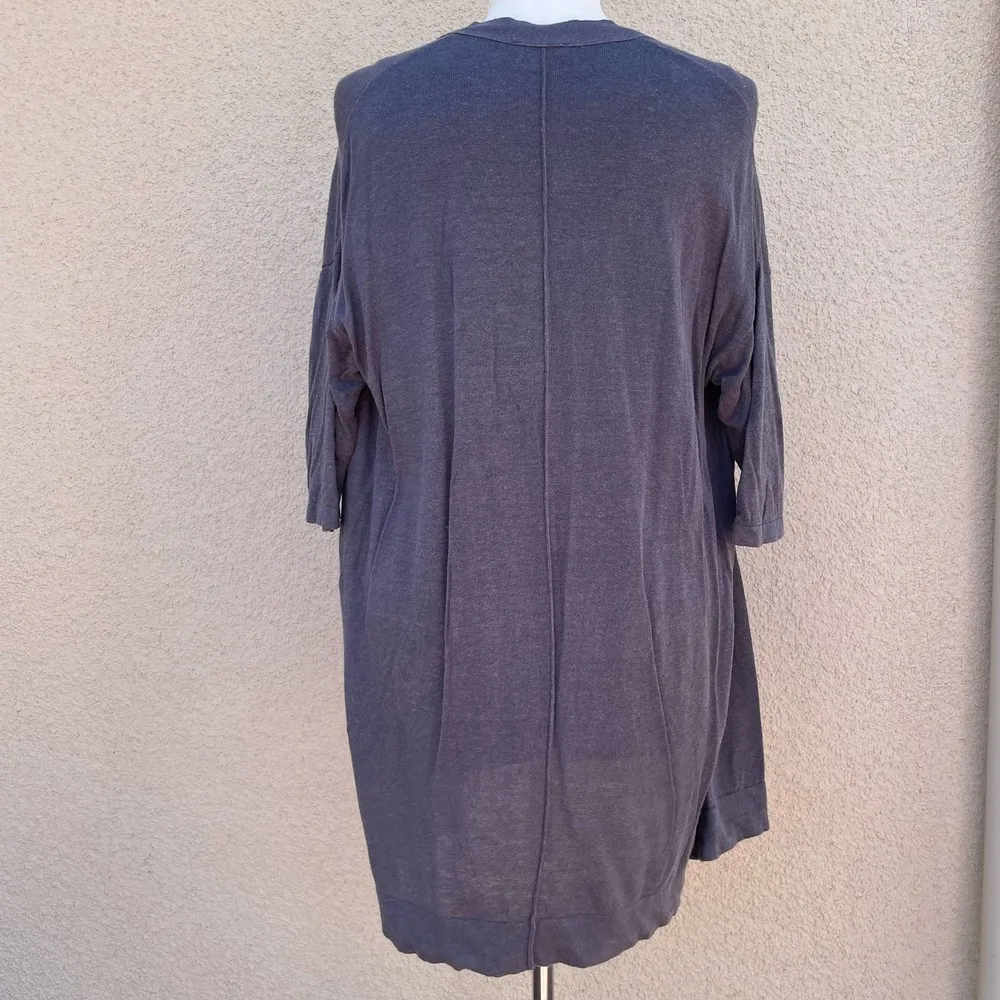 J. Jill Pure Linen Blend Cami and Cardi Set XS Petite Grey Gray Size undefined - Image 3