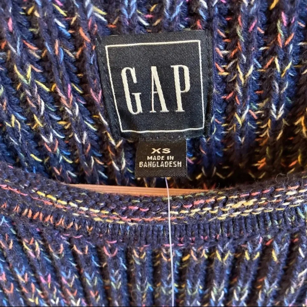 NWT Gap Pullover Knitted Sweater Size XS multicolored 100% Cotton - Image 3