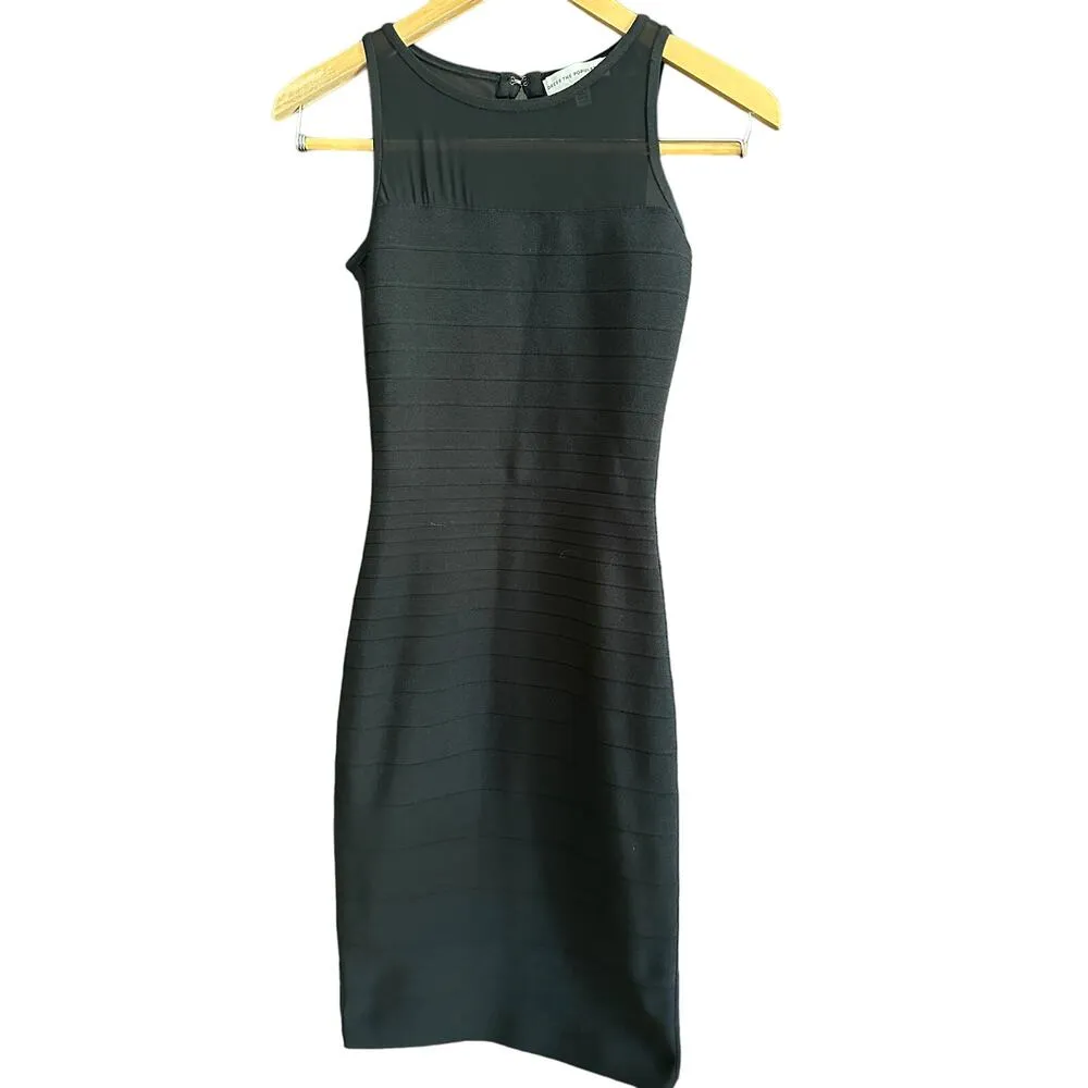 DRESS the POPULATION | Black Bodycon Bandage Cocktail Dress  | Size Extra Small - Image 2
