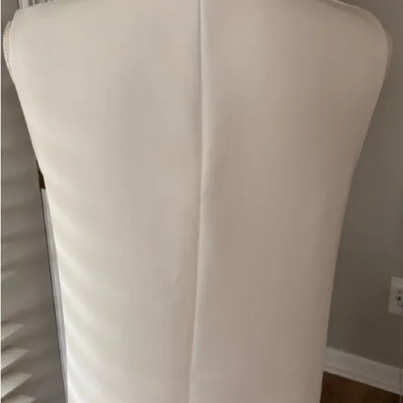 Vince White Sleeveless Pleated Blouse - Image 2