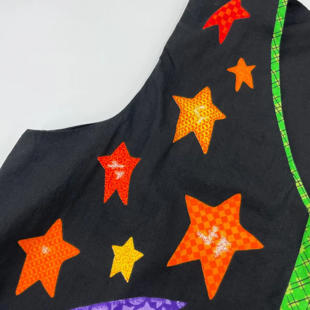 Halloween Vest Pumpkins Ghost Bat Funny Silly Party Teacher Handmade Women Black - Image 11