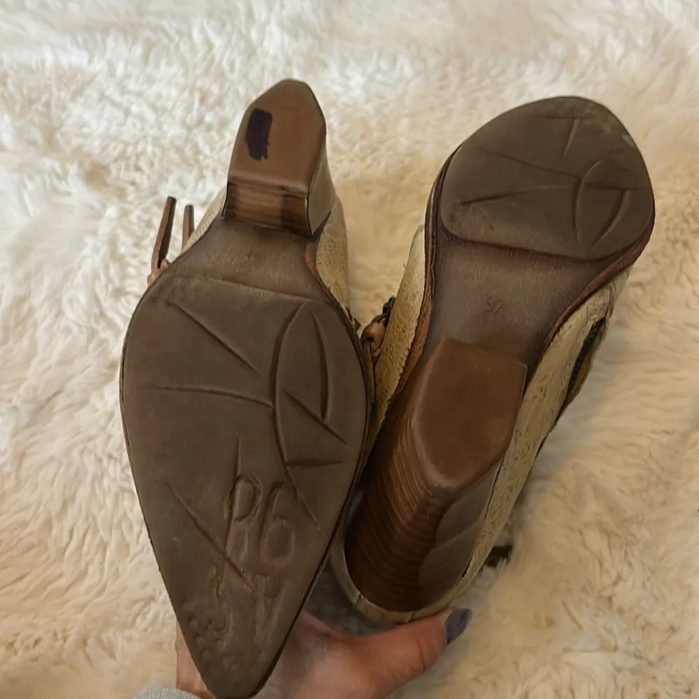 A.S.98 Airstep Strappy Buckle Pointed Toe Western Booties Size 6 - Image 8