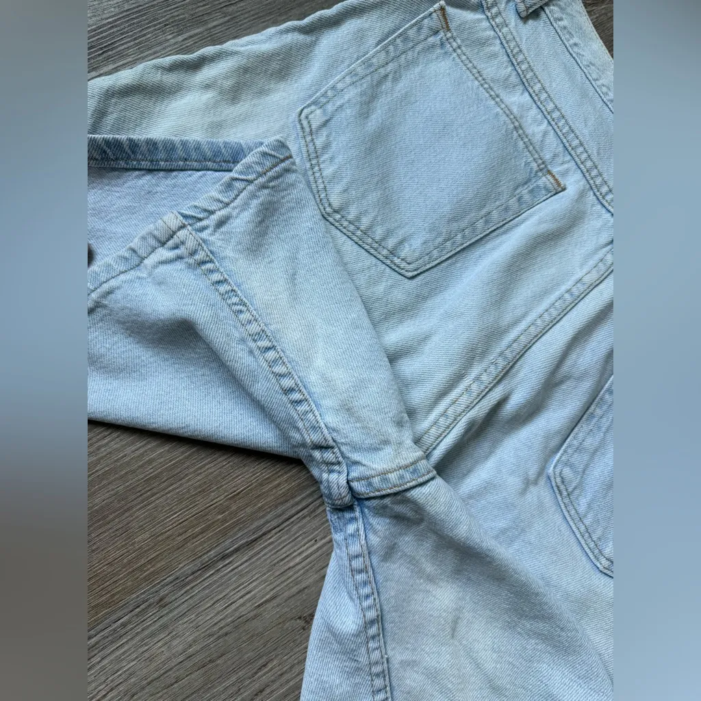 VTG Wrangler Mom Shorts Baggy Shorts Blue Faded Size 14 31 32 - Image 10