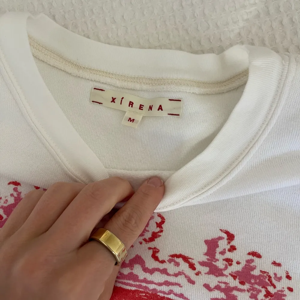Xirena Crew Neck Sweatshirt White Size M - Image 3