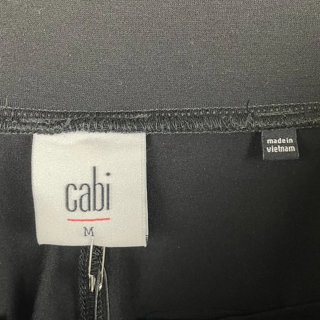 NEW CAbi 4695 Chilling Pant Size Medium Black Stretch High Waist Minimalist - Image 6