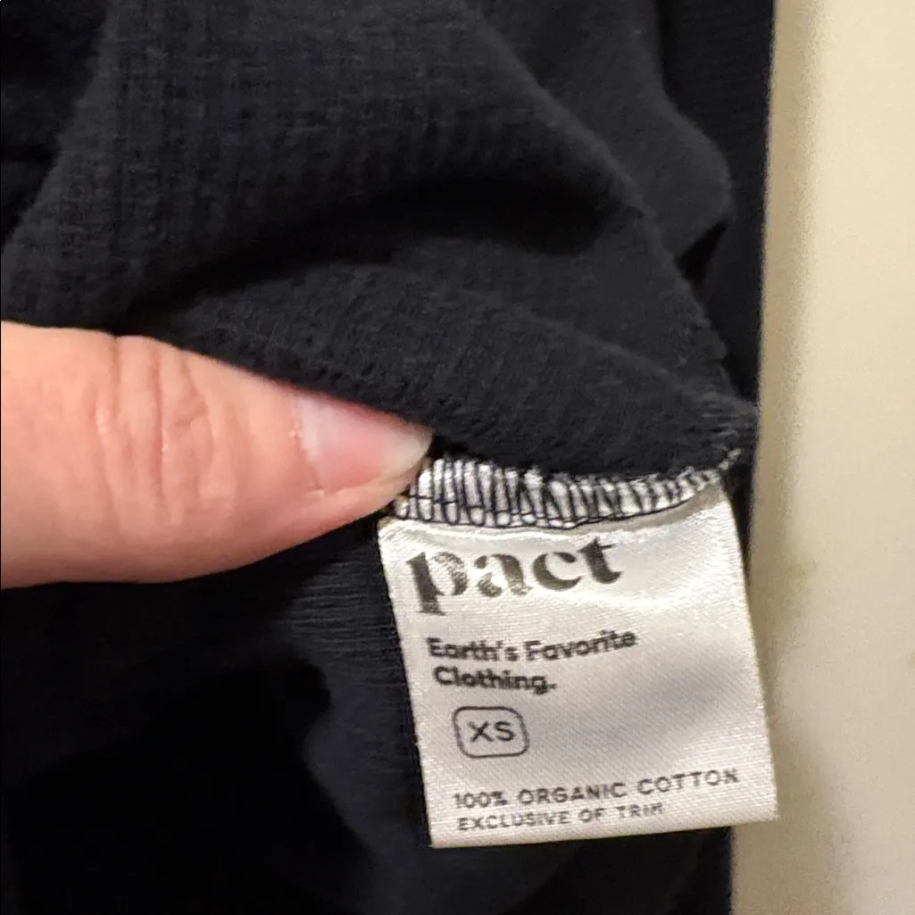 Pact organic cotton waffle hoodie pullover size XS - Image 4
