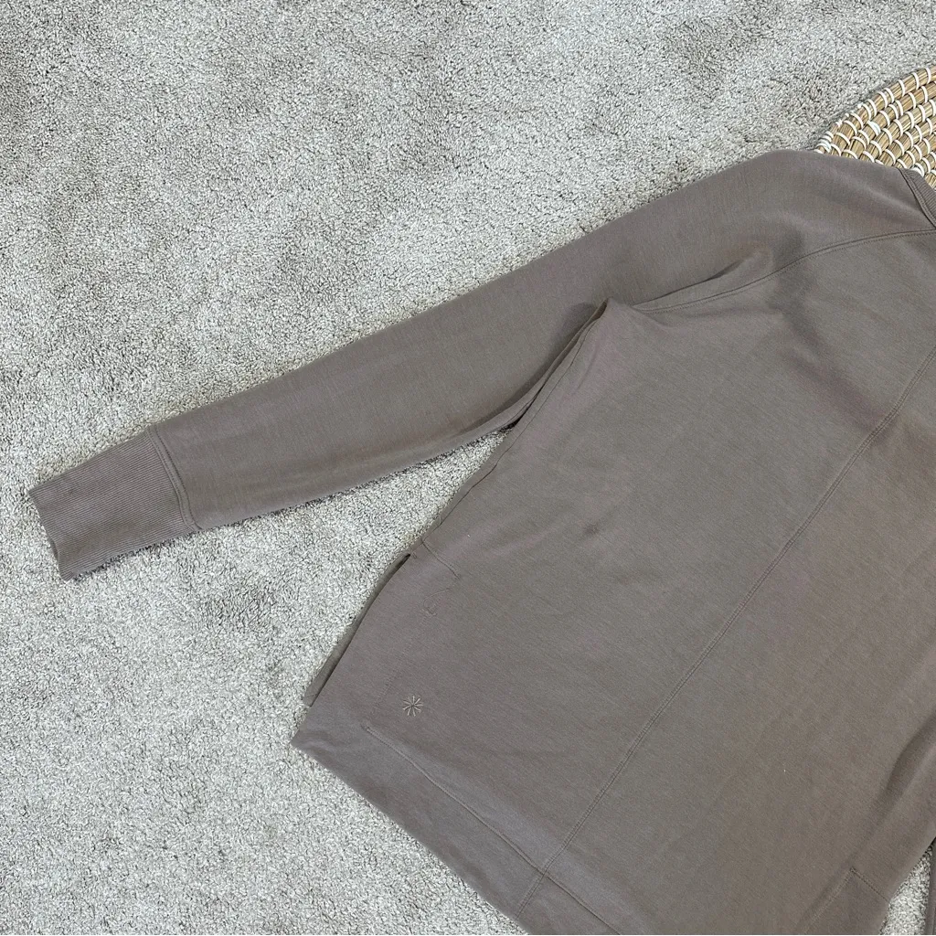 Athleta Women’s Coaster Luxe Recover Sweatshirt Ultra-Soft in Mortar Mushroom XS - Image 8