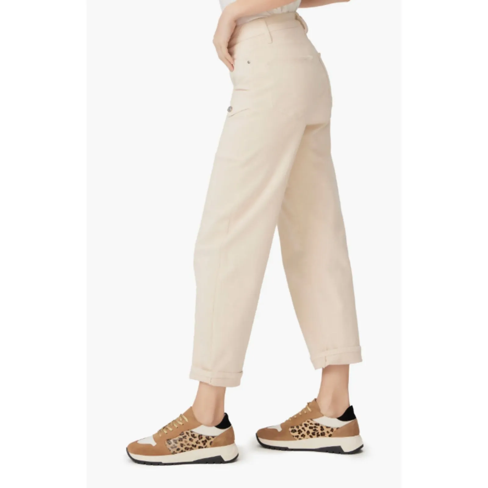 Paige Alexis High Waist Ankle Barrel Cargo Jeans Edgy Slouchy Utility Denim 24 - Image 7