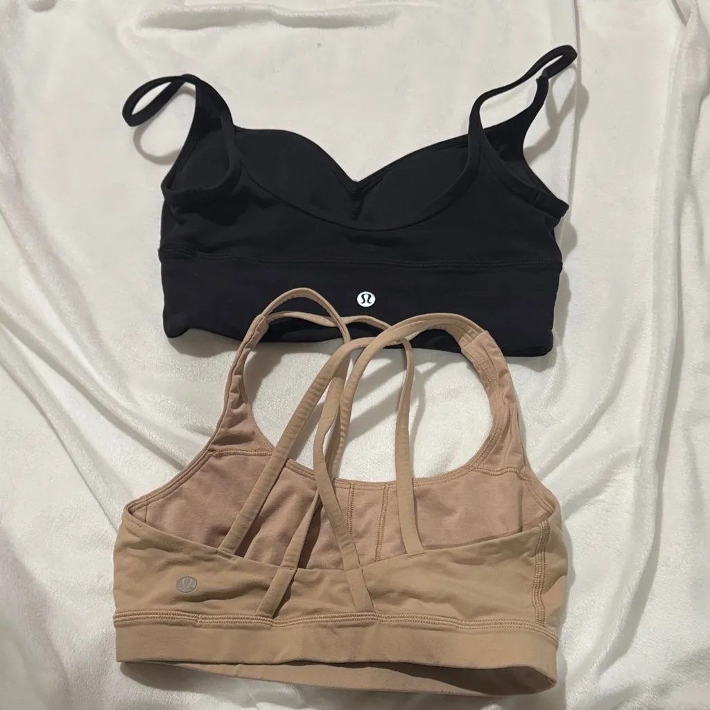 Lululemon Black and Tan Bralette Bundle - Image 2