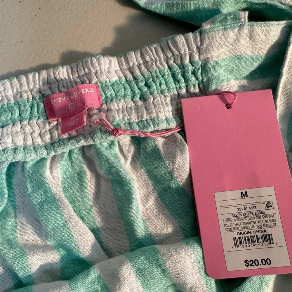 Stoney Clover Lane x Target Linen Blend Tie Tank Top Shorts Set Size Medium NWT - Image 3