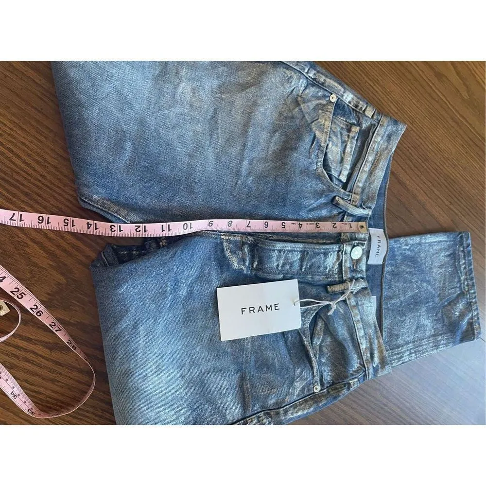 frame denim FRAME le original chromed crackle jeans size 27 - Image 7
