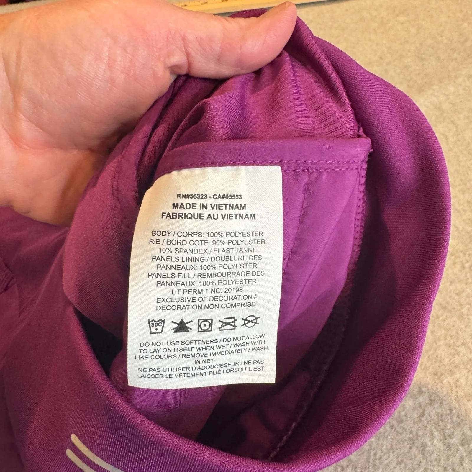 Nike Therma Fit Full Zip Quilted Running Vest Womens S Purple Polyester Pockets - Image 11