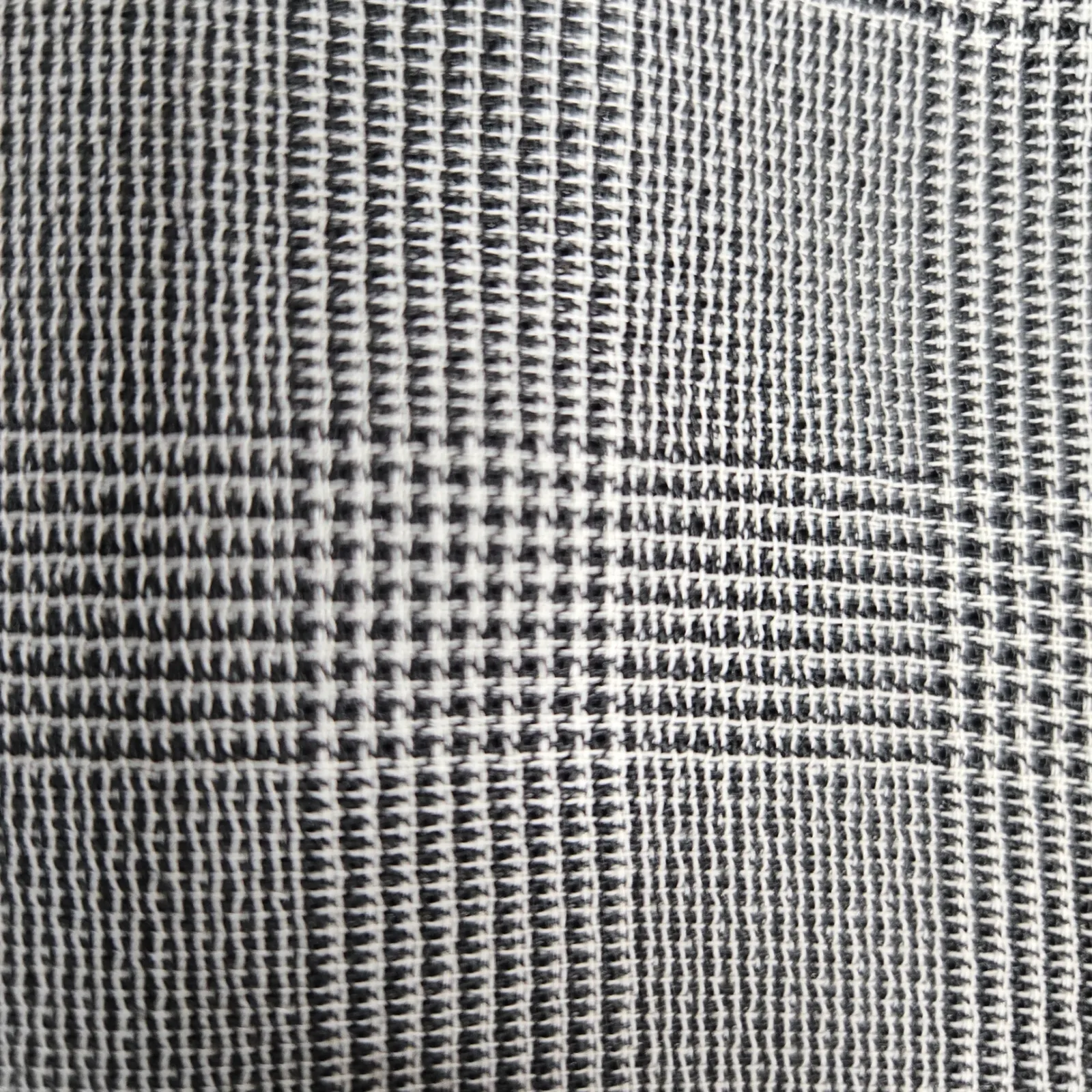 80s Vintage Gray Houndstooth Plaid Harve Benard Single Breasted Blazer Size 16 - Image 8