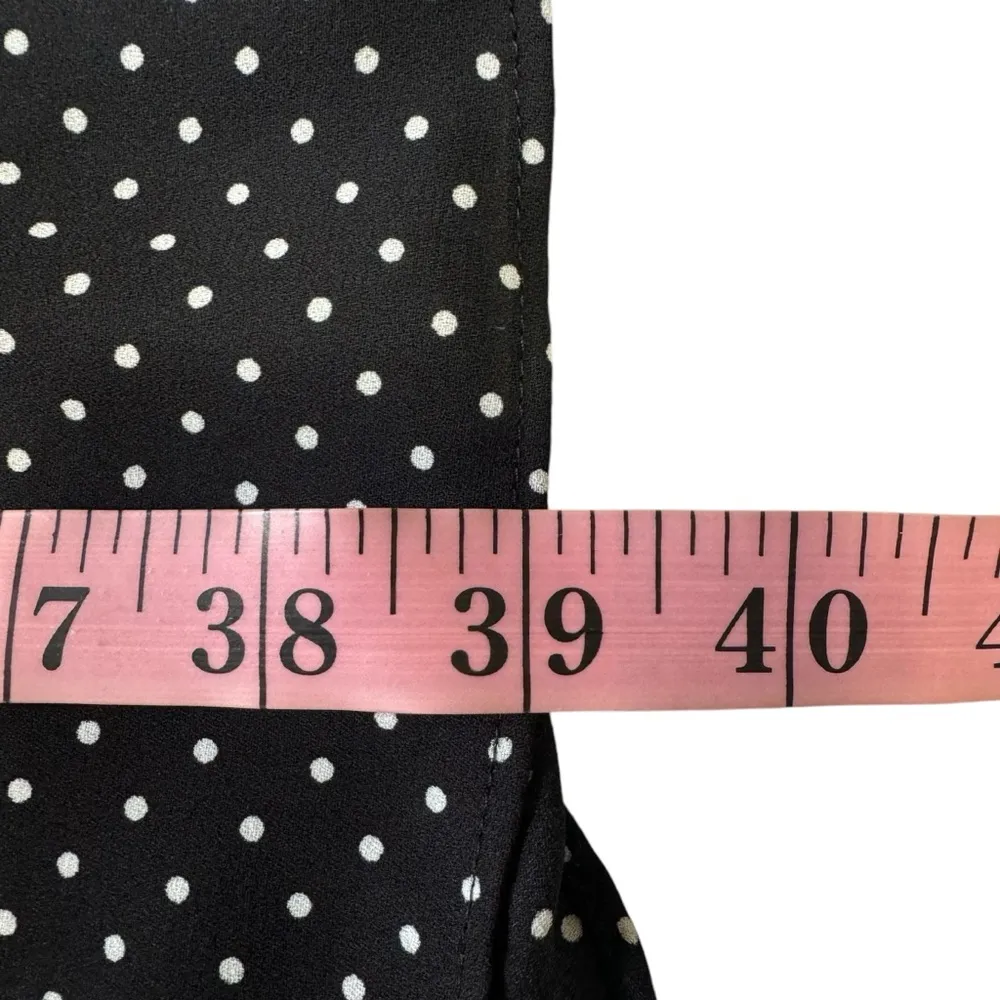 Sam Edelman Polka Dot Puff Sleeve Ruched Dress - Image 13