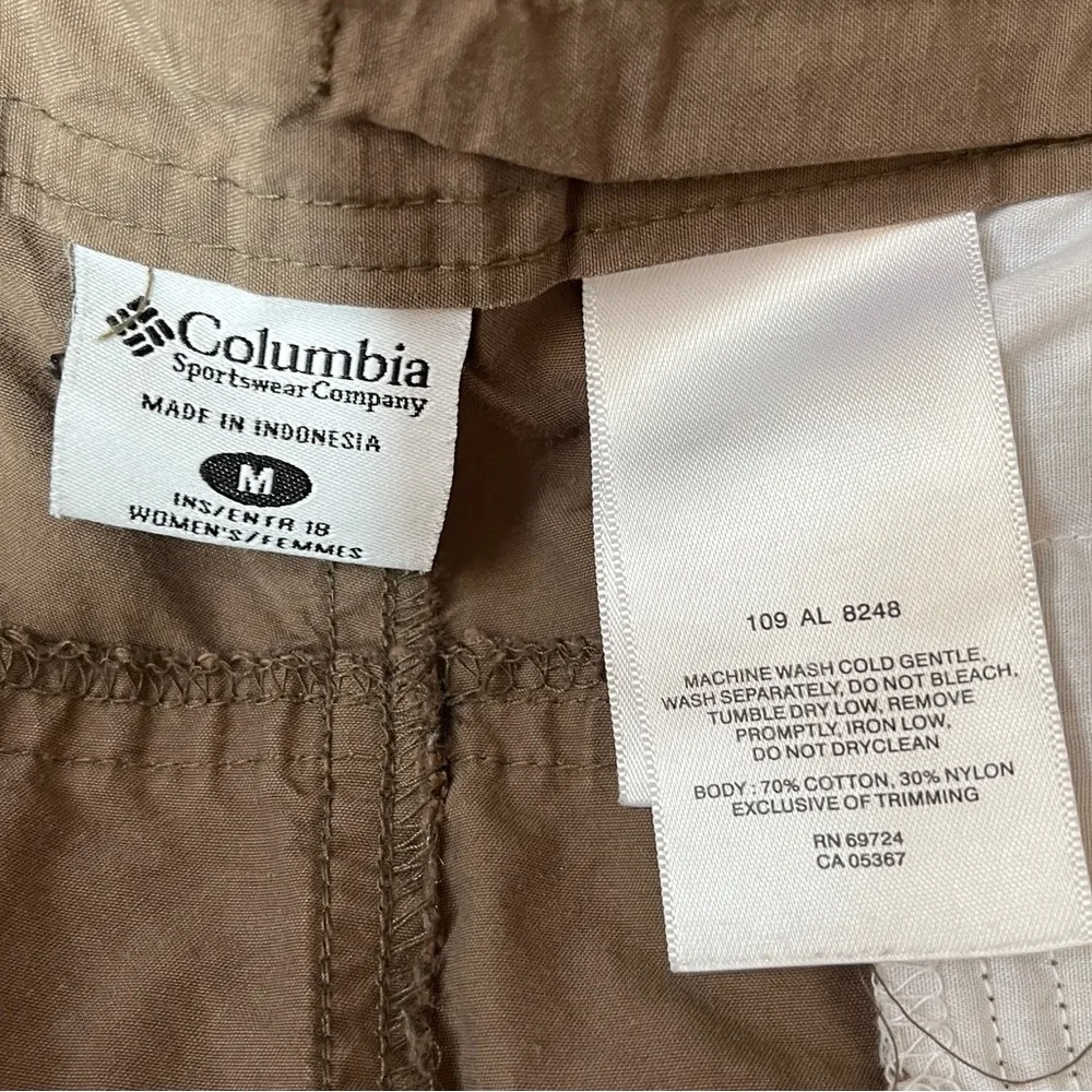 Columbia Hiking Bermuda Shorts Mocha Brown Size Medium - Image 3