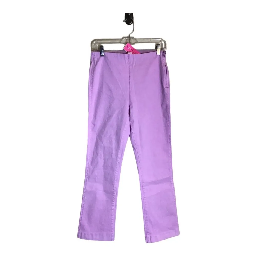 Lilly Pulitzer Women high Rise Crop Jeans Sz.8 lilac NWT Resort Wear Preppy - Image 2