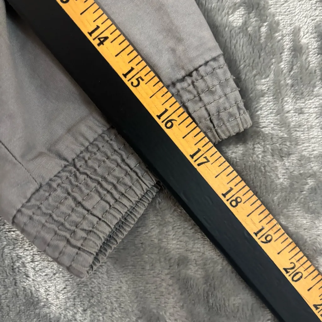 Ann Taylor Loft Gray Utility Jacket Drawstring 3/4 Sleeve SP Gorpcore Military - Image 11