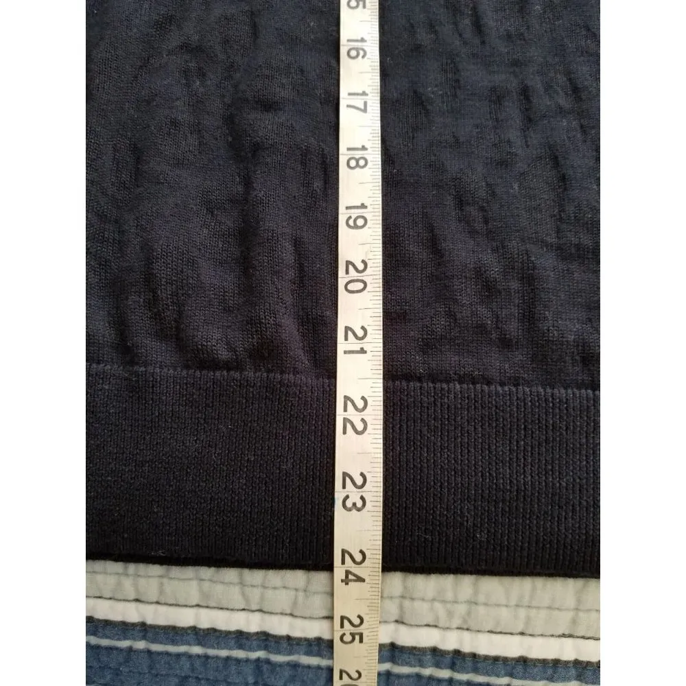 Halogen Leopard Burnout Sweater Black Animal Print Long Sleeve Crew Neck Top (S) - Image 6