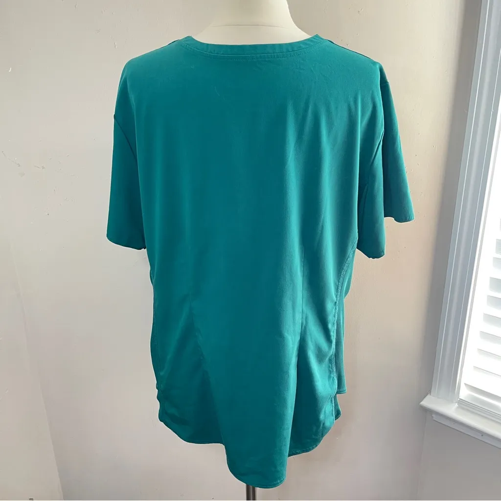 MED COUTURE Touch Hunter Green 2X Top XL Jogger Bottom Scrubs 2 - Image 4