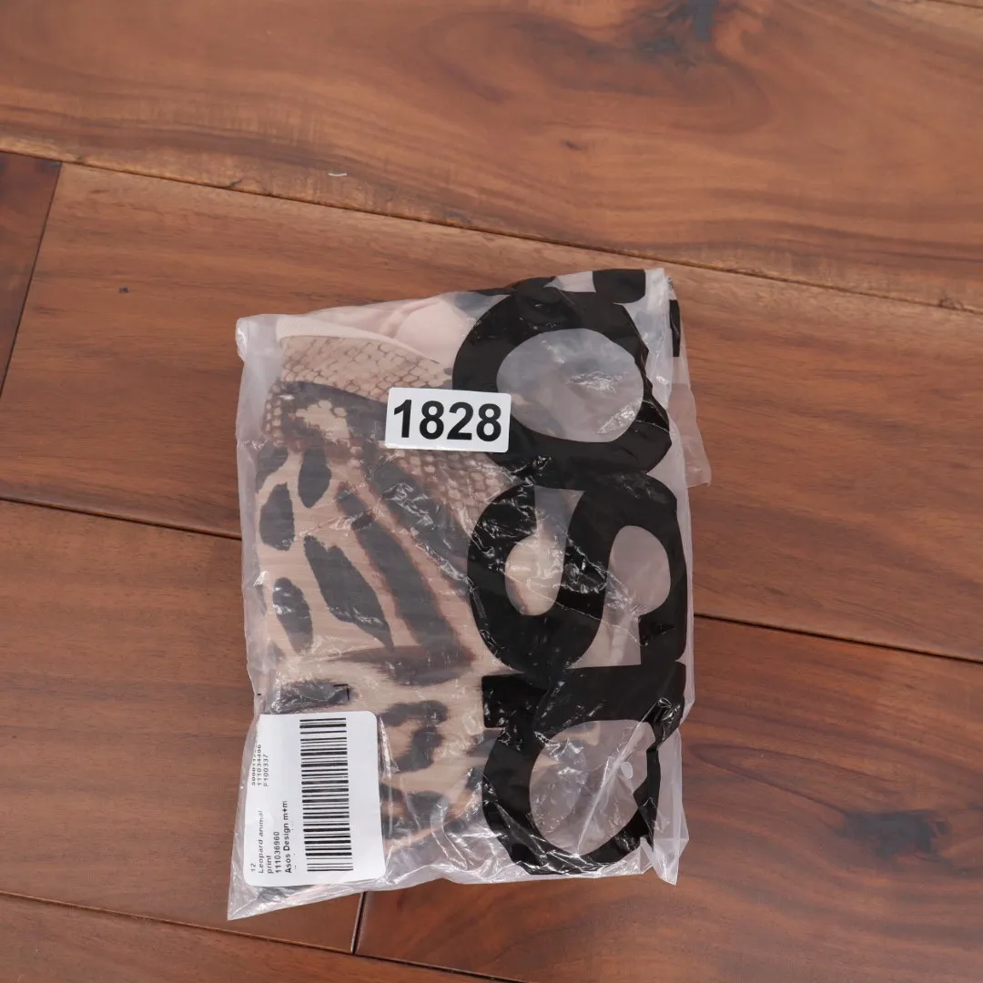 ASOS Design Leopard Animal Print Bikini Bottoms Size 12 Brown - Image 5