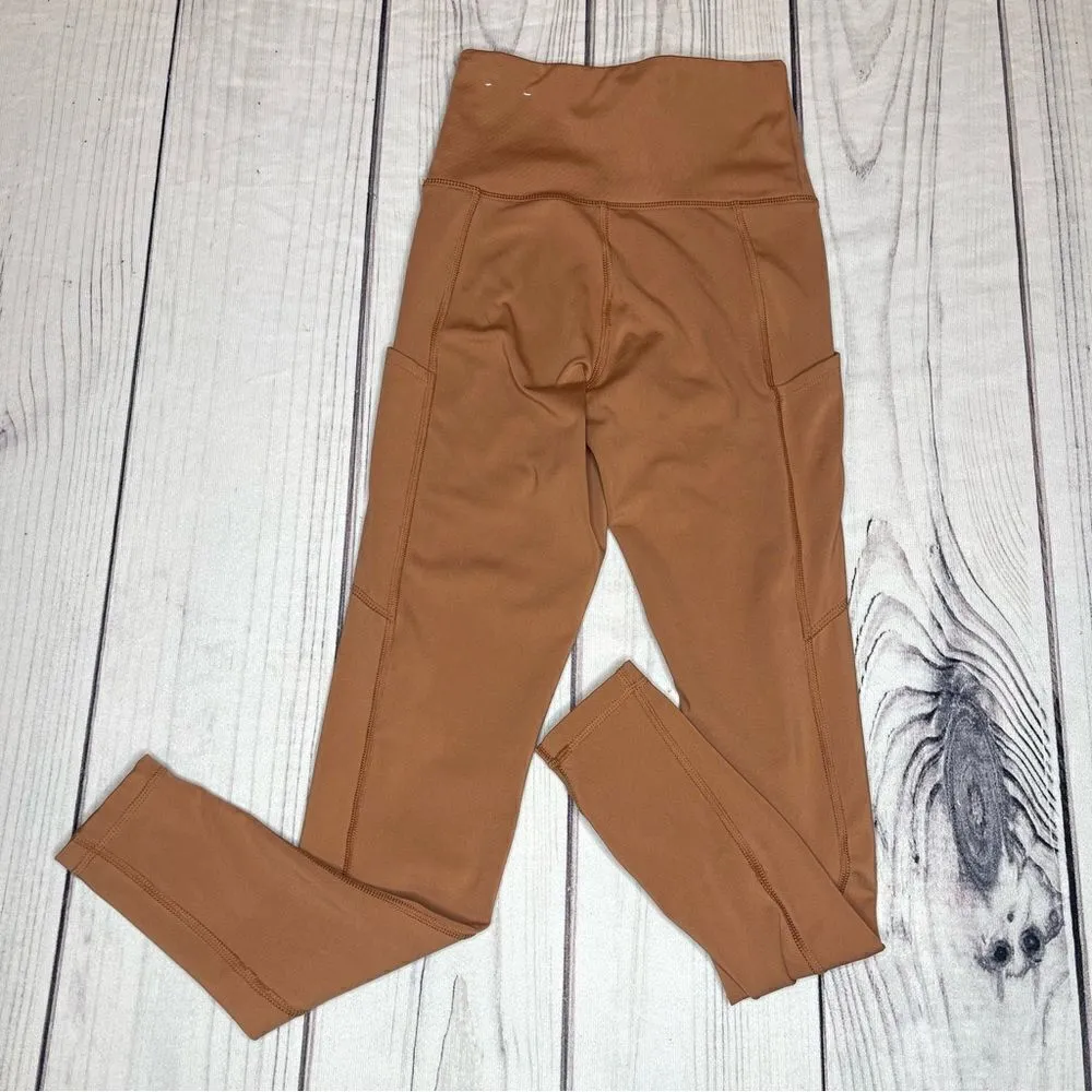 American Eagle The Everything Pocket Leggings Size XS Rust Brown Tan Athletic - Image 6