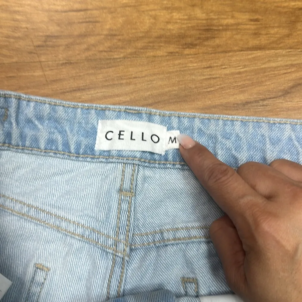 Shredded Irregular Denim High Waist Shorts Hot Pants with Pockets Sz M - Image 8