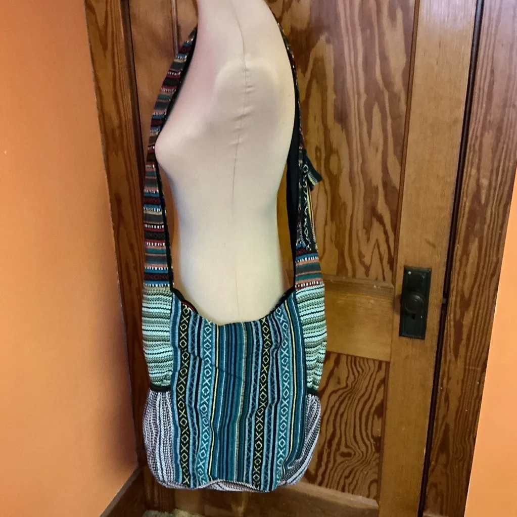 NWT Grateful Dead Hemp Pocket Crossbody Bag Rainbow Steal Your Face - Image 7